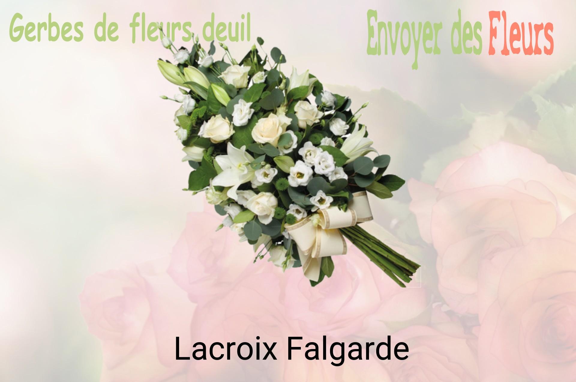 Gerbe de fleurs de deuil livrée à Lacroix-Falgarde